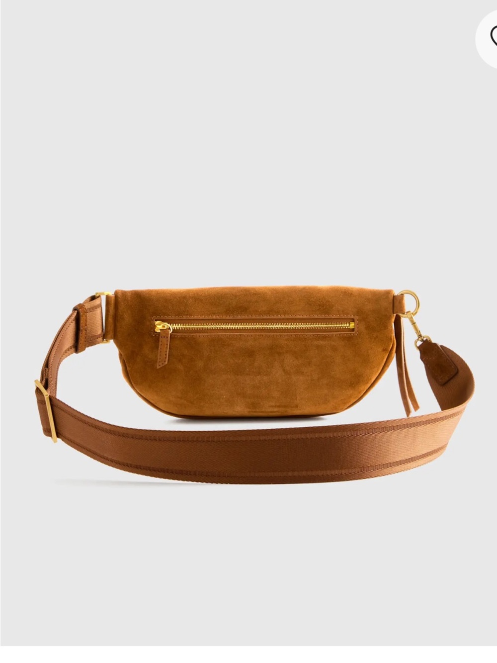 Quince Italian Suede Sling Bag/Whiskey - Picture 5 of 7